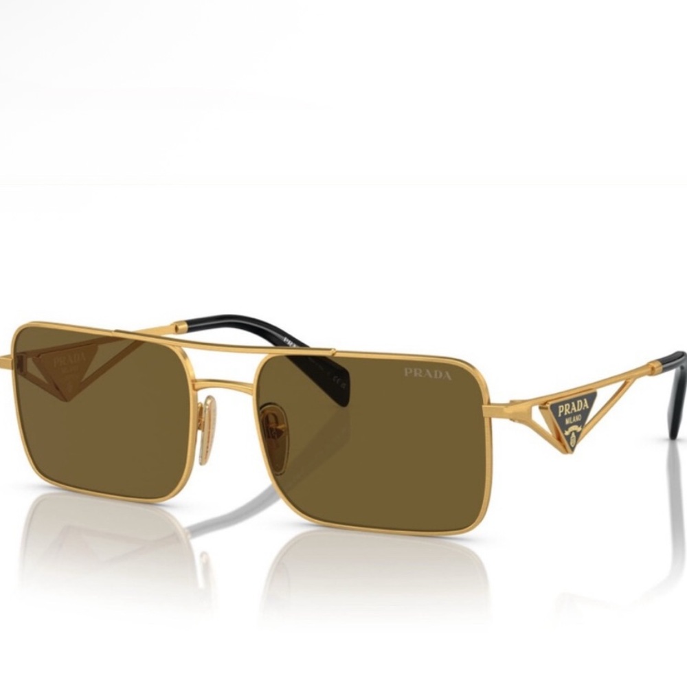 PRADA GOLD SUNGLASSES NEW